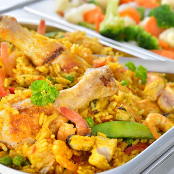 Bemar górny z higieniczną osłoną szklaną - elektryczny - z 4 komorami GN 1/2 - Prime Gastro