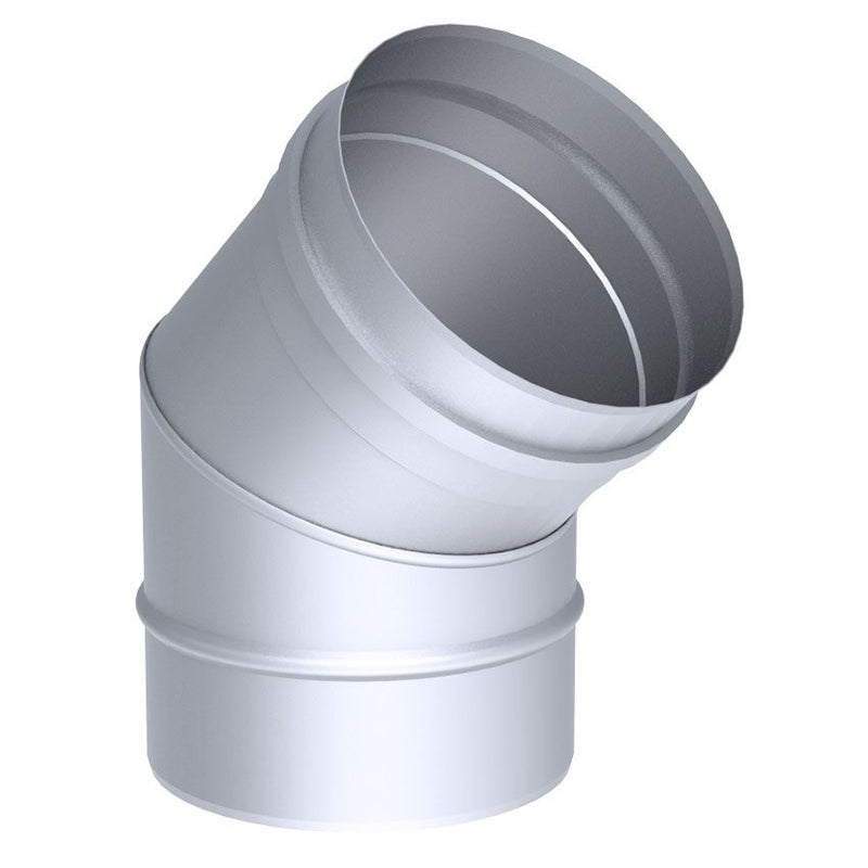 Rura kątowa - sztywna 45 ° - ze stali nierdzewnej - Ø 350 mm