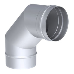 Rura kątowa - sztywna 90 ° - ze stali nierdzewnej - Ø 400 mm