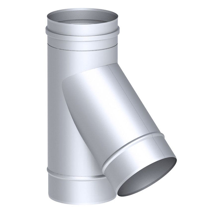 Trójnik do rury - 87 ° z króćcem wodnym - ze stali nierdzewnej - Ø 400 mm