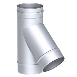 Trójnik do rury - 87 ° z króćcem wodnym - ze stali nierdzewnej - Ø 300 mm