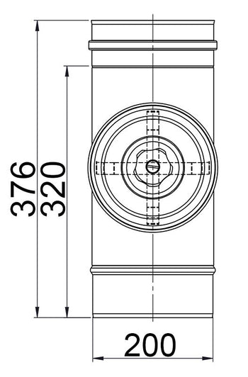 Gładka rurka czyszcząca okrągła - ze stali nierdzewnej - Ø 200 mm - Prime Gastro