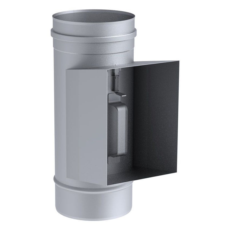 Gładka rurka czyszcząca z skrzynką i pokrywką - ze stali nierdzewnej - Ø 300 mm