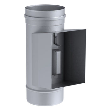 Gładka rurka czyszcząca z skrzynką i pokrywką - ze stali nierdzewnej - Ø 350 mm - Prime Gastro