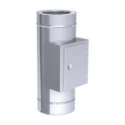 Gładka rurka czyszcząca z skrzynką - ze stali nierdzewnej - Ø 300 mm