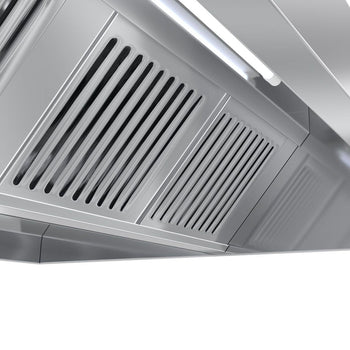 Okap sufitowy - 3,4 m - z filtrem i lampą - Prime Gastro