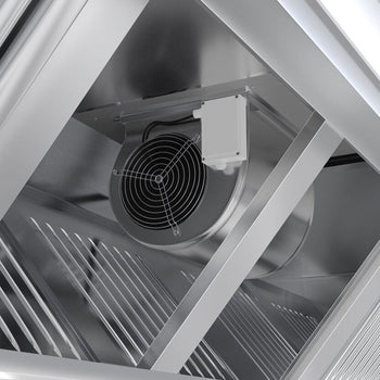 Okap sufitowy 2,2 m - z silnikiem, zewnętrznym sterownikiem, filtrem i lampą - Prime Gastro