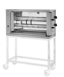 Grill gazowy do kurczaka ECO - 11kW - z 2 szpikulcami na 12 kurczaków