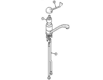 Kran mieszający z jednym otworem 2000 - z obrotowym kranem & mieszaczem jednouchwytowym - Prime Gastro