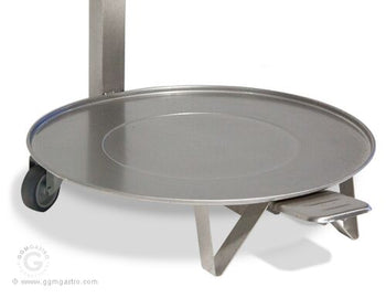 Uchwyt na worek na śmieci - Ø 350 mm - z pedałem nożnym - stal nierdzewna - Prime Gastro