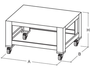 Podstawa - do pieca do pizzy - odpowiednia do PEZ930 i PDZ930 - Prime Gastro