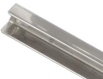 Szyny ze stali nierdzewnej - 1x lewa i 1x prawa - 560 mm - z plastikowym rusztem wsparciem - GN 1/1 - 335x530 mm - do KTS, GTS & ZBS7 - Prime Gastro