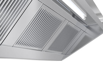 Okap przyścienny - 1.4 m - z silnikiem, regulatorem, filtrem i lampą - Prime Gastro