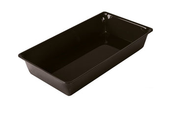 Prostokątna miska prezentacyjna - 265x487x80mm - Czarna - Prime Gastro
