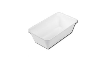 Prostokątna miska prezentacyjna - GN 1/4 - 265x162x80mm - Biała - Prime Gastro