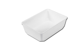 Prostokątna miska prezentacyjna - 265x200x80mm - Biała - Prime Gastro