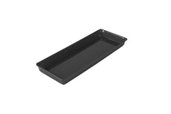 Prostokątna miska prezentacyjna - 530x200x40mm - Czarna