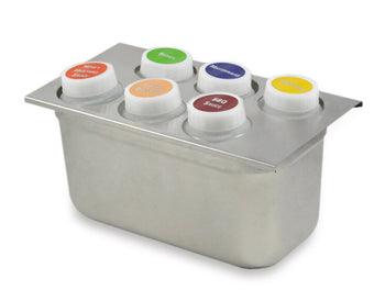 Uchwyt na butelki/organizer na butelki - do butelek wyciskanych / & dozowników do butelek - Prime Gastro