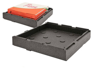 Podstawa lub pokrywa Pizza System Family Rozmiar 570 x 570 x 105 mm | Skrzynka termiczna | Skrzynka utrzymująca ciepło | Skrzynka izolowana - Prime Gastro