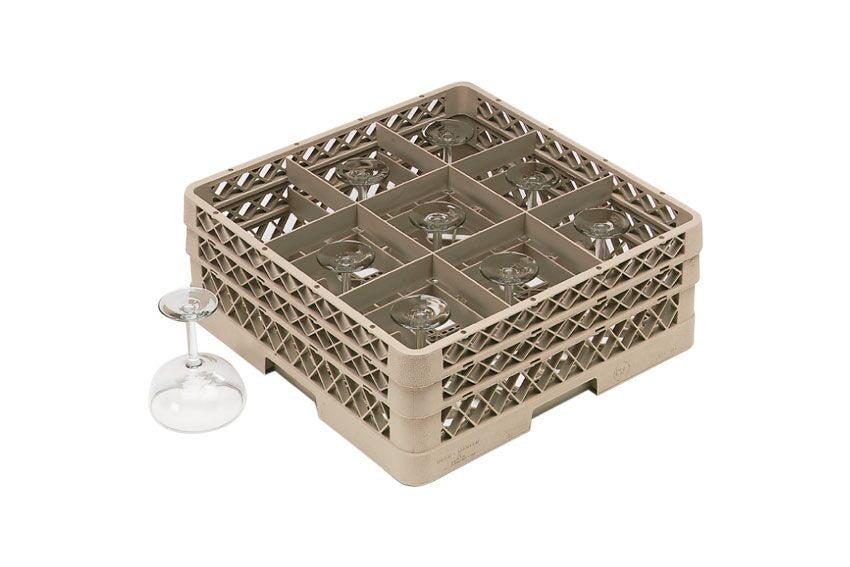 Kosz do zmywarki do szklanek 1/1 - Rack-Master - 500x500mm - 9 przegródek - Prime Gastro