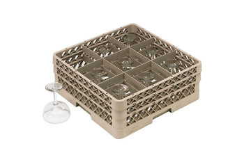 Kosz do zmywarki do szklanek 1/1 - Rack-Master - 500x500mm - 9 przegródek - Prime Gastro