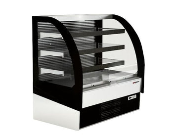 Witryna chłodnicza naścienna - 978 mm - 274 L - z oświetleniem LED & 3 półkami - zamykana z tyłu - Prime Gastro