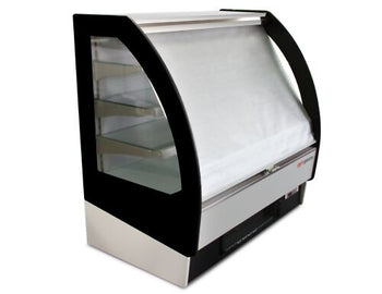 Witryna chłodnicza naścienna - 1290 mm - 365 litrów - z oświetleniem LED & 3 półkami - zamykana z tyłu - Prime Gastro