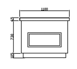 Element neutralny PRAG - 1100 mm