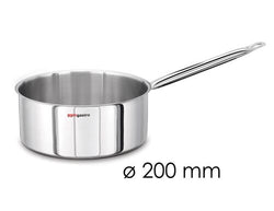 Rondel z uchwytem (płaski) - Ø 200 mm - wysokość 90 mm - stal nierdzewna