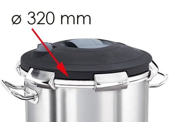 Uszczelka silikonowa do szybkowaru - Ø 320mm - 325x392x26mm - pasuje do SKTK15DSKT32, SKTK18DSKTK32, SKTK23DSKTK32