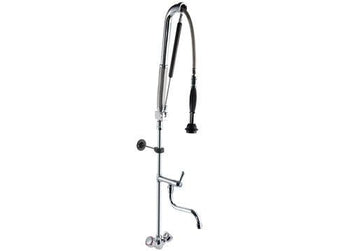 Bateria prysznicowa 8000 - z wylewką obrotową, jednouchwytowa mieszająca & 2 zawory mieszające - 140x430x1110mm