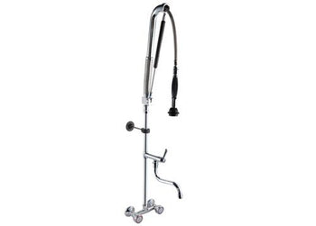 Prysznic z dwoma otworami 10000 - z kranem mieszającym, kranem obrotowym & 2 zaworami mieszającymi - Prime Gastro