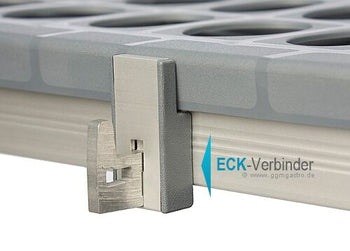 (2 szt.) Zacisk narożny E (anodowany) - do systemów półek SILAS - Prime Gastro