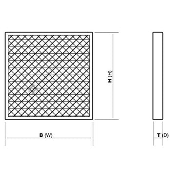 Filtr syntetyczny - 500x620mm - Prime Gastro