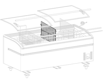 Ściana działowa do wysp chłodniczych i mroźniczych - Prime Gastro