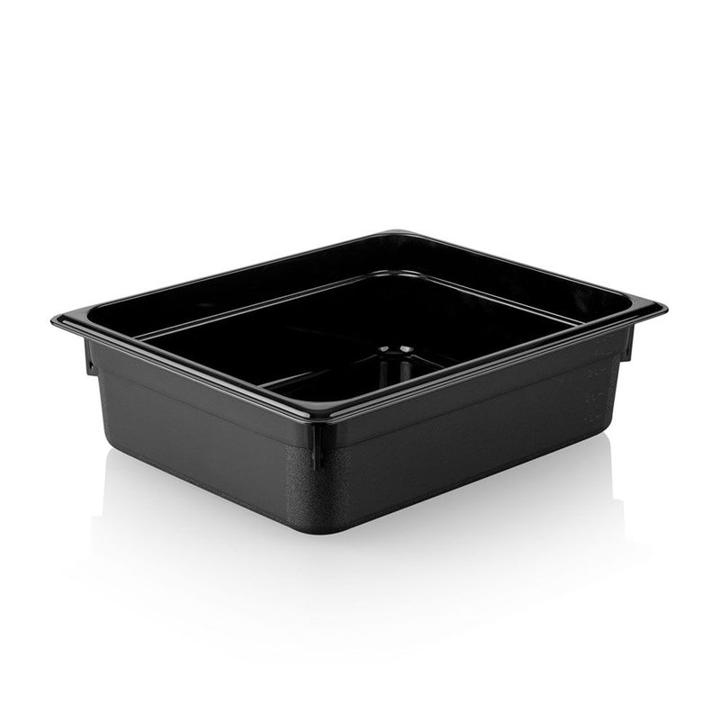 Pojemnik polipropylenowy GN 1/2 - czarny - głębokość 100mm