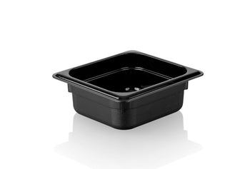 Pojemnik polipropylenowy GN 1/6 - czarny - głębokość 65mm - Prime Gastro