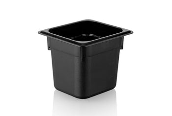 Pojemnik polipropylenowy GN 1/6 - czarny - głębokość 150mm - Prime Gastro