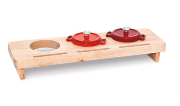 Drewniany stojak na garnek – na 3 garnki - Prime Gastro