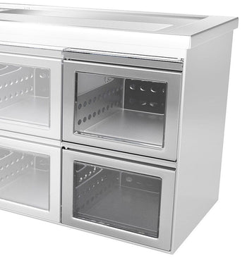 Szafka szufladowa - szkła - składająca się z: 1/2 & 1/2 - Prime Gastro