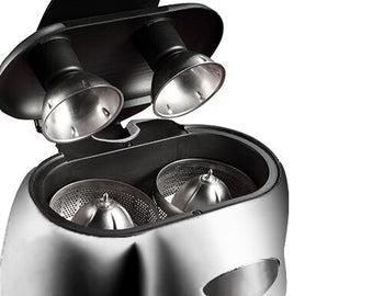 Elektryczna wyciskarka do cytrusów - 570 W - srebrna (podwójna) - Prime Gastro