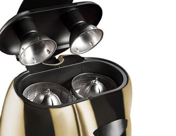 Elektryczna wyciskarka do cytrusów - 570 W - Złota (podwójna) - Prime Gastro