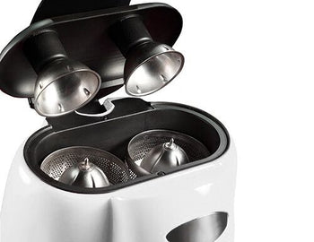 Elektryczna wyciskarka do cytrusów - 570 W - Biała (podwójna) - Prime Gastro