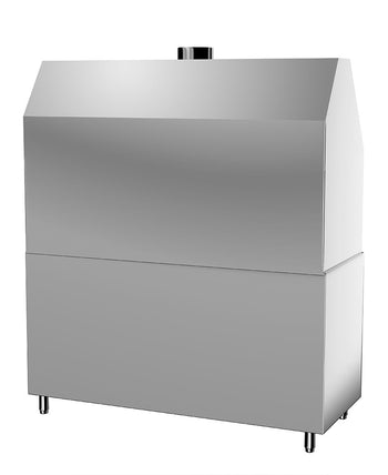 Grill gazowy - 1,76m - wygląd stal nierdzewna - Prime Gastro