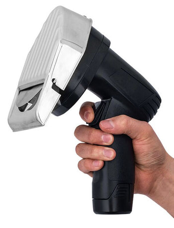 Akumulatorowa krajalnica do kebaba - wydajność: 60 kg/dzień - włącznie z 2 akumulatorami & kamieniem szlifierskim - Prime Gastro