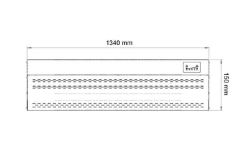 Pokrywa do pieca do pizzy - 1340 mm - odpowiednia do PDP66B i PDP66BTC-N - Prime Gastro