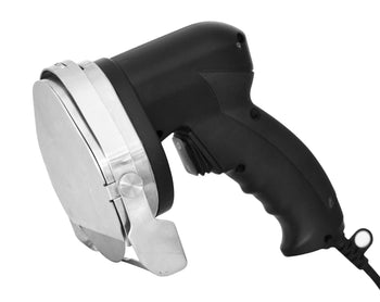 Elektryczna krajalnica do kebaba - wydajność: 60 kg/dzień - włącznie z nożem do cięcia i kamieniem do ostrzenia - Prime Gastro