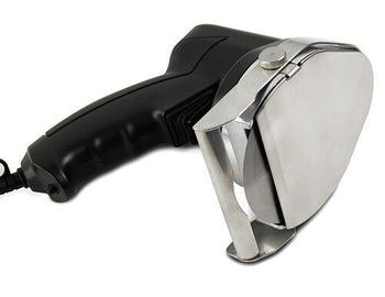 Elektryczna krajalnica do kebaba - wydajność: 60 kg/dzień - włącznie z nożem do cięcia i kamieniem do ostrzenia - Prime Gastro