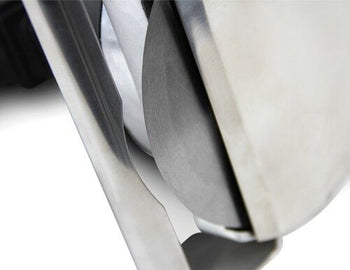 Elektryczna krajalnica do kebaba - wydajność: 60 kg/dzień - włącznie z nożem do cięcia i kamieniem do ostrzenia - Prime Gastro