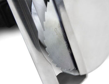 Elektryczna krajalnica do kebaba - wydajność: 60 kg/dzień - włącznie z nożem do cięcia i kamieniem do ostrzenia - Prime Gastro